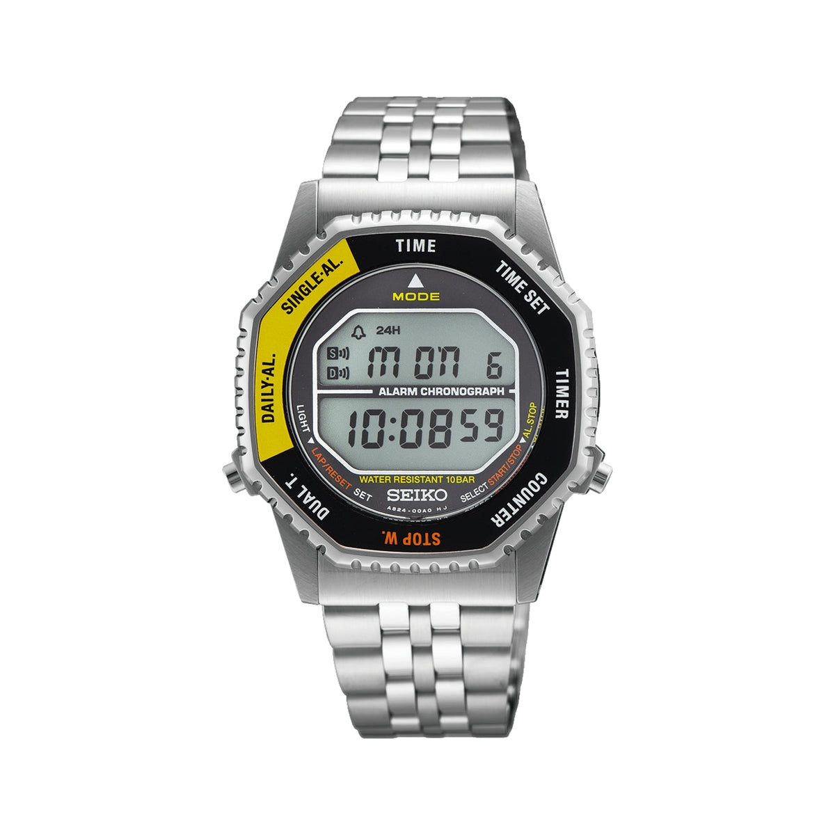 SMGG17 Digital Quartz Chronograph 37mm - Yellow on Bracelet