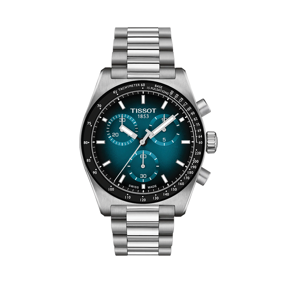 PR516 Quartz Chronograph 40mm - Blue-Black on Bracelet