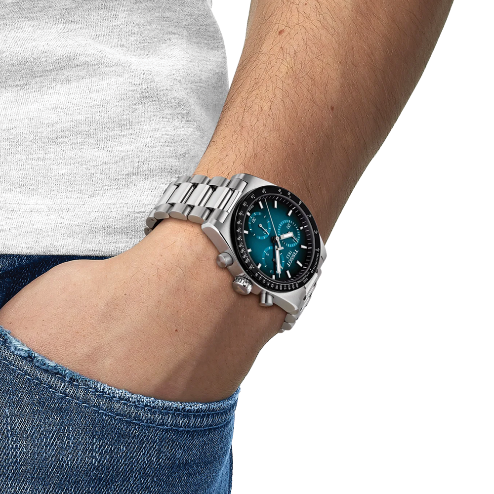 PR516 Quartz Chronograph 40mm - Blue-Black on Bracelet