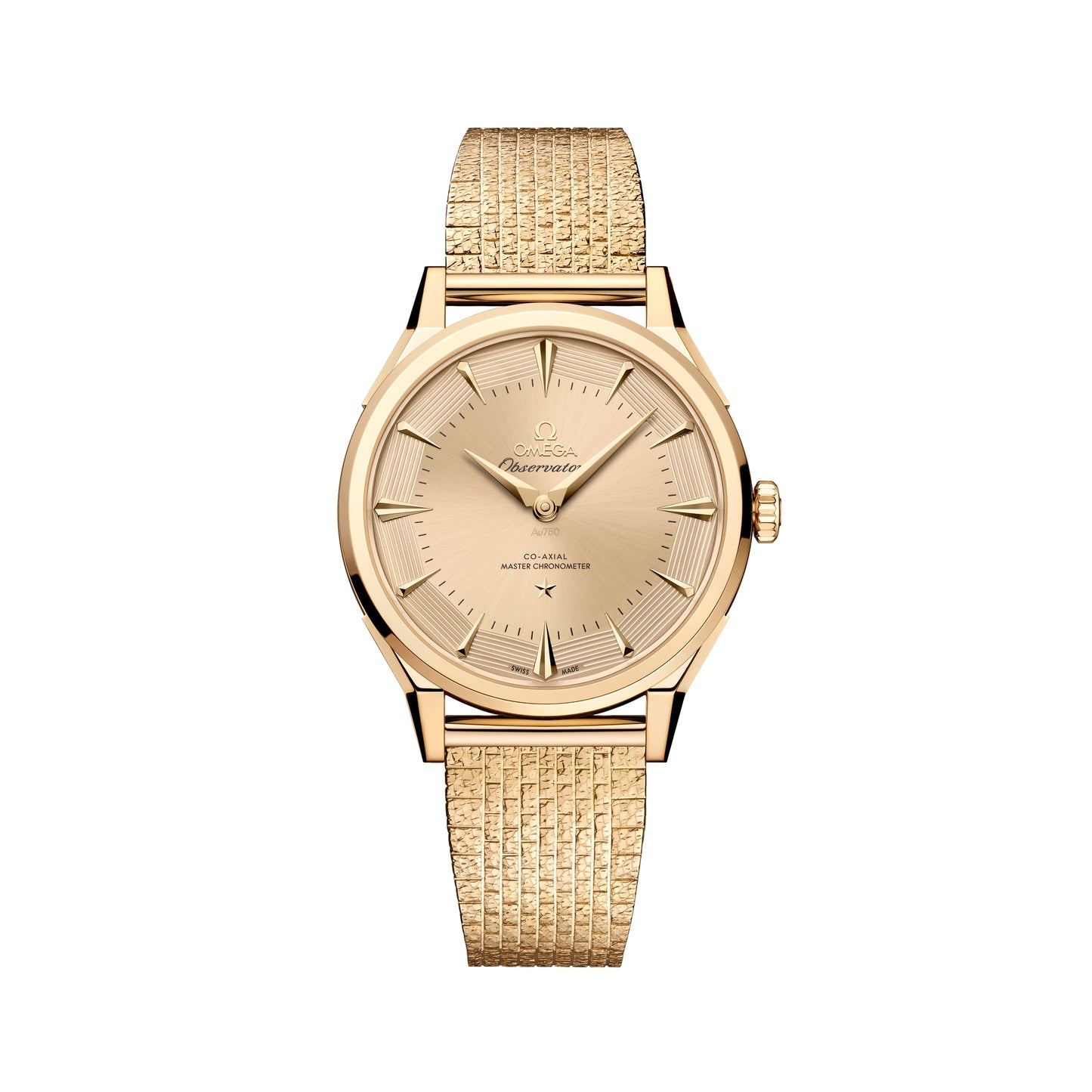 Constellation Observatory Moonshine™ Gold 39.4mm - Gold on Bracelet