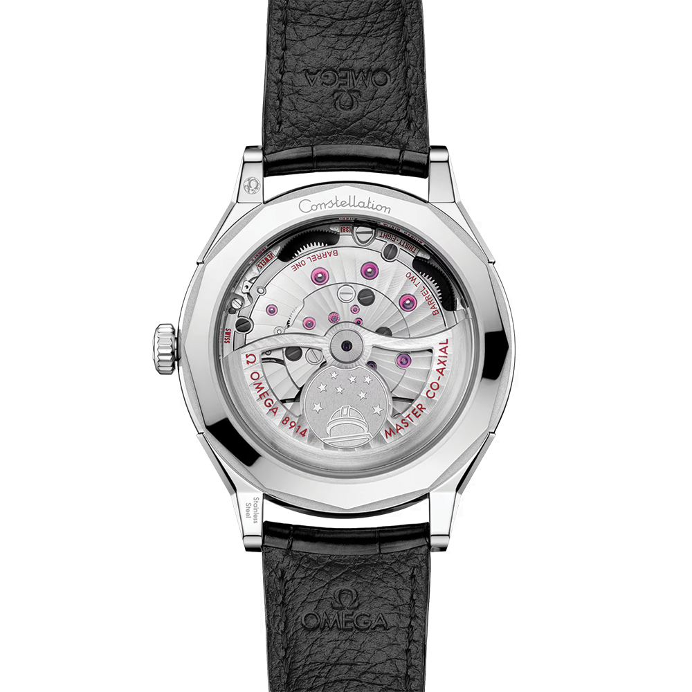 Constellation Observatory 39.4mm - Black on Leather Strap