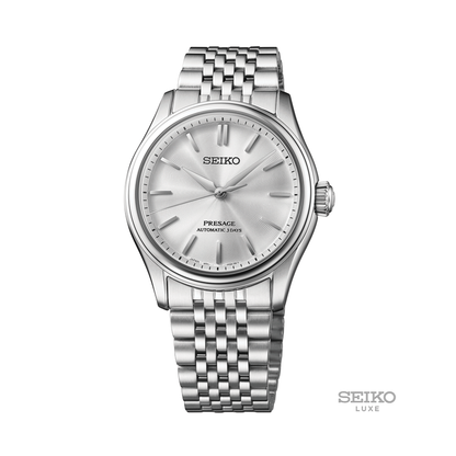 HCC001 Presage Classic Series 38mm - Silver on Bracelet