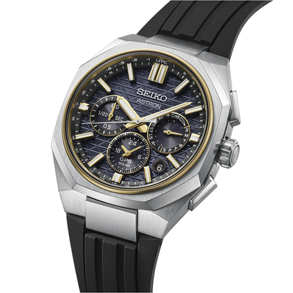 HAB003 Astron 43.4mm - Black on Rubber Strap