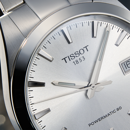 Gentleman 38mm - Silver on Bracelet