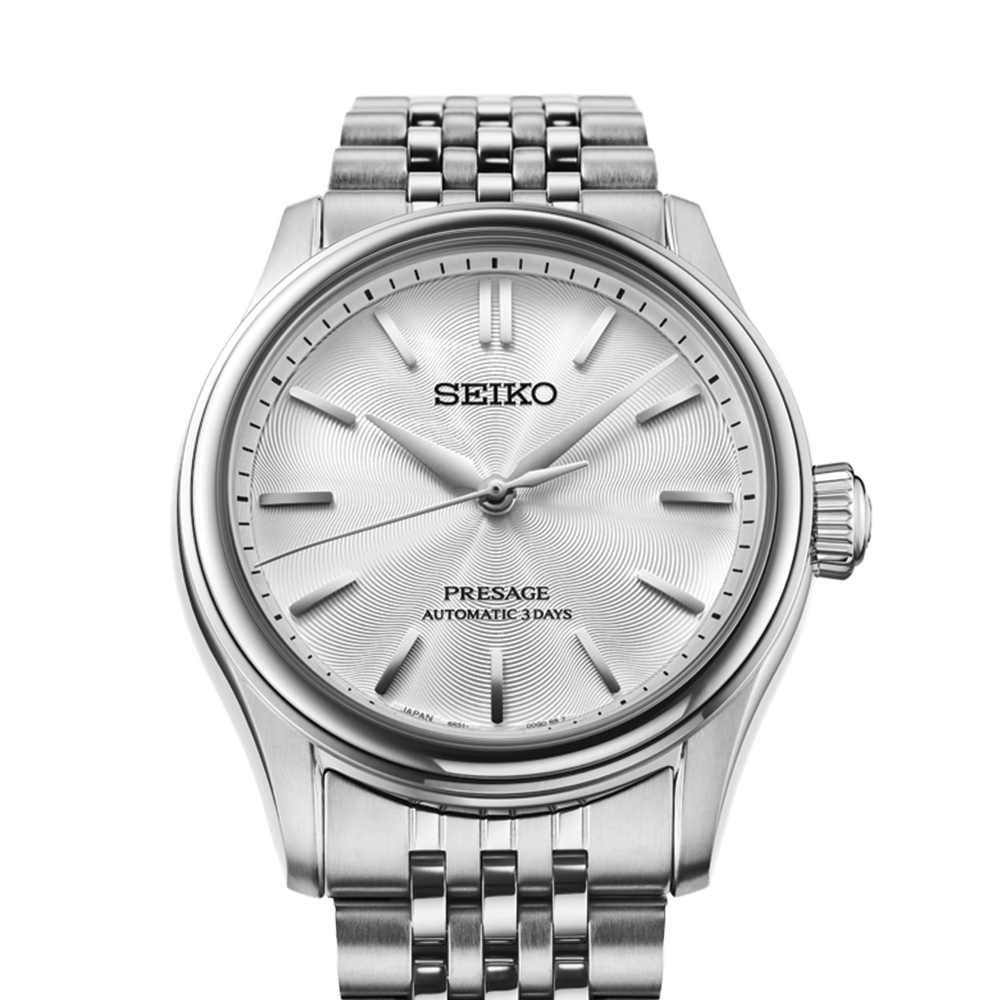 HCC001 Presage Classic Series 38mm - Silver on Bracelet