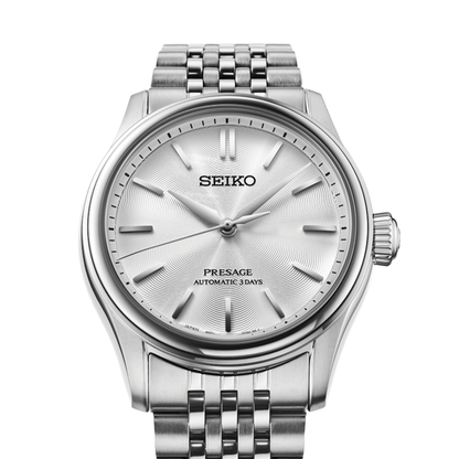 HCC001 Presage Classic Series 38mm - Silver on Bracelet