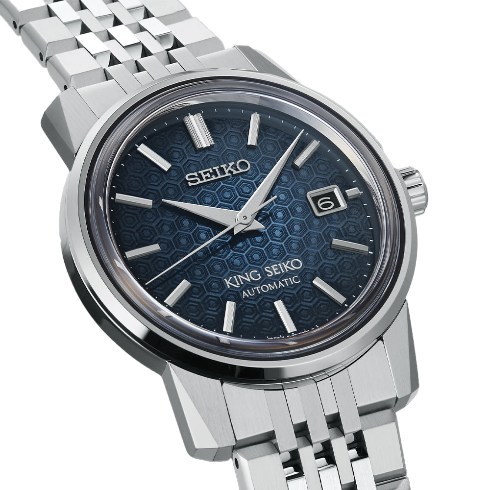 SJE105 King Seiko 38.6mm - Blue on Bracelet