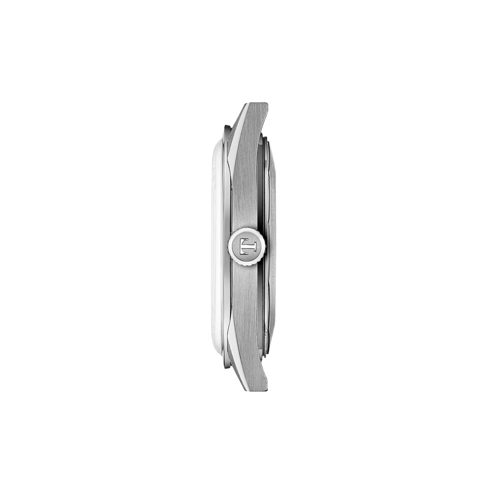 Visodate 39mm - Silver on Leather Strap