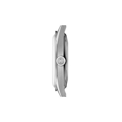 Visodate 39mm - Silver on Leather Strap