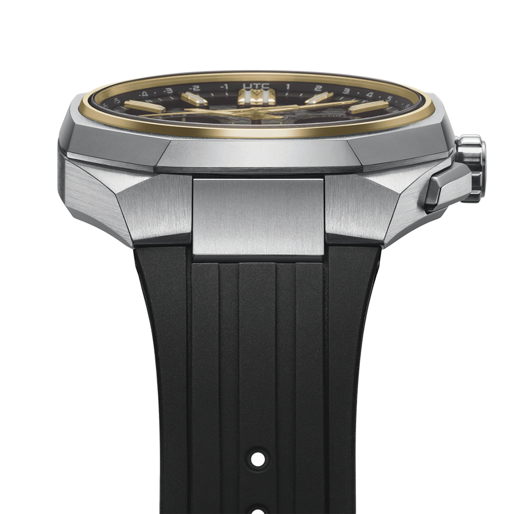 HAB003 Astron 43.4mm - Black on Rubber Strap