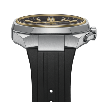 HAB003 Astron 43.4mm - Black on Rubber Strap