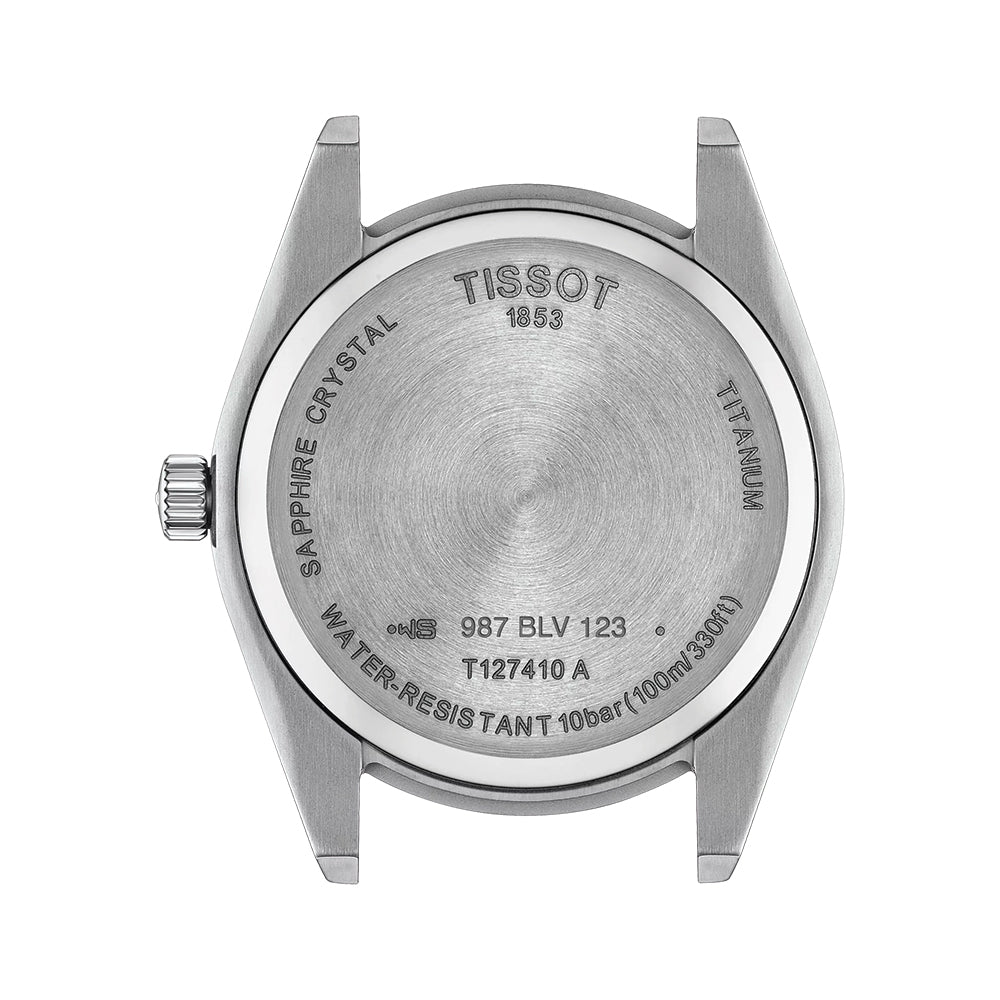 Gentleman Quartz Titanium 40mm - Blue on Bracelet