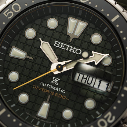SRPE05 Prospex Automatic Diver 45mm - Green on Rubber Strap