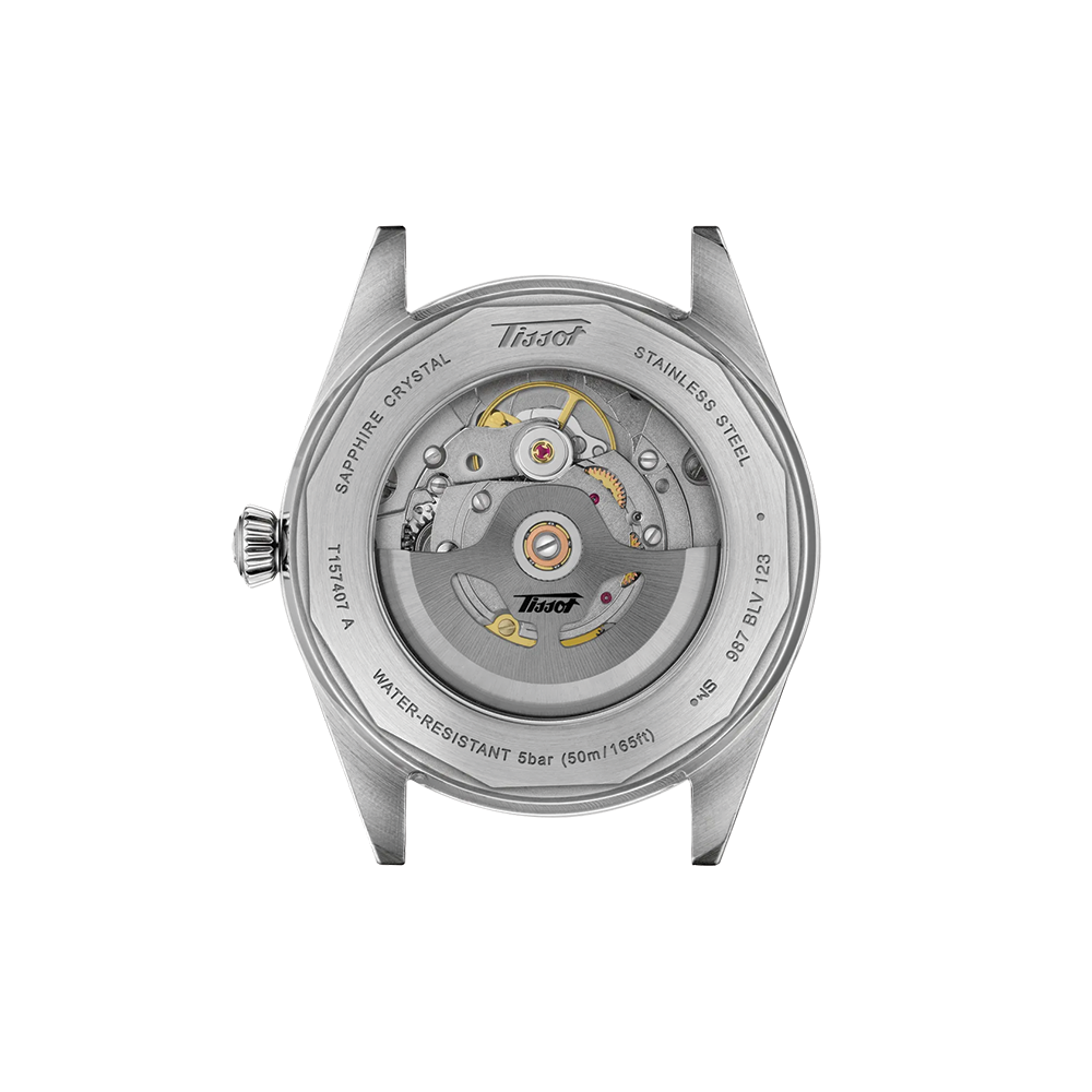 Visodate 39mm - Silver on Leather Strap