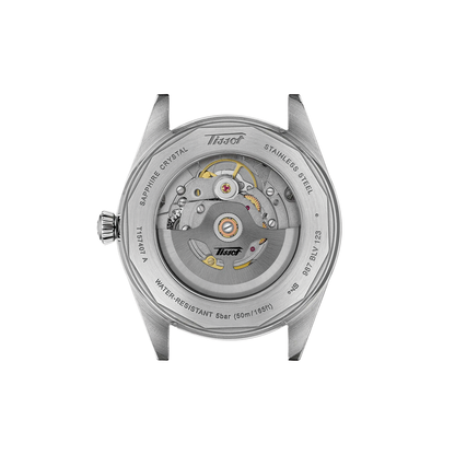 Visodate 39mm - Silver on Leather Strap