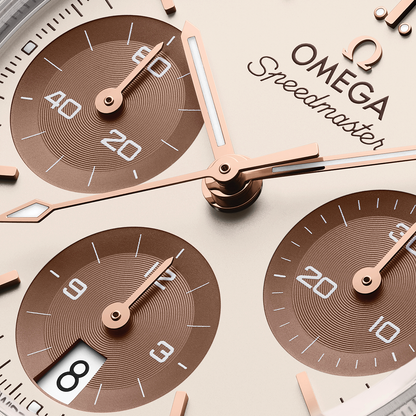 Speedmaster Chronograph Two-Tone 18K Sedna™ Gold and Steel 38mm - Ivory on Bracelet