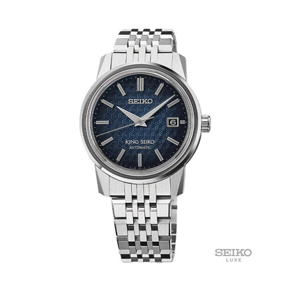 SJE105 King Seiko 38.6mm - Blue on Bracelet
