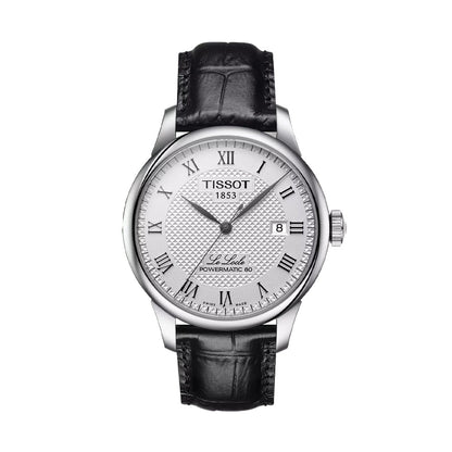 Le Locle Powermatic 80 39.3mm - Silver on Leather Strap