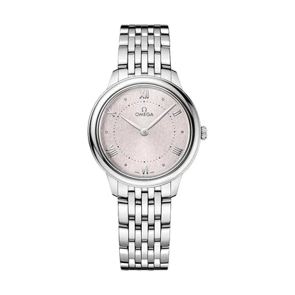 De Ville Prestige Quartz 30mm - Rose Silver on Bracelet