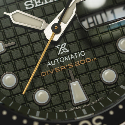 SRPE05 Prospex Automatic Diver 45mm - Green on Rubber Strap