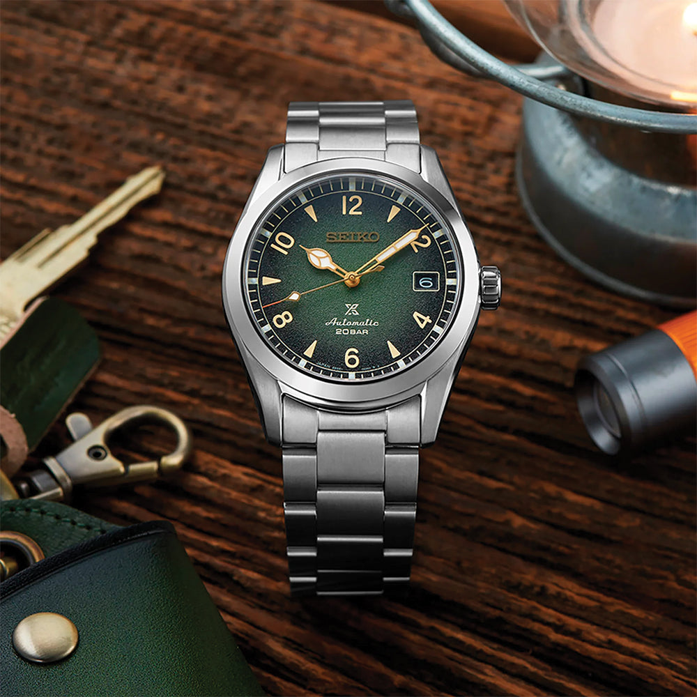 SPB155 Prospex Land 'Alpinist' 38mm - Green on Bracelet