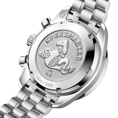 Speedmaster Chronograph 38mm - Ice Blue, Diamond-Set Bezel on Bracelet