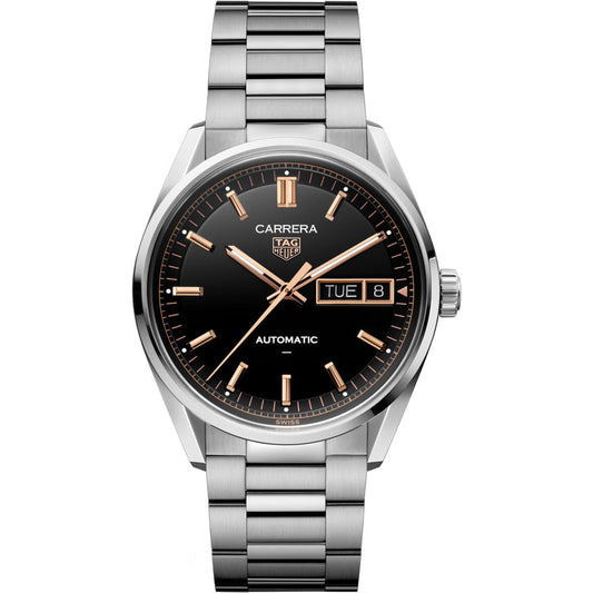 Relógio Carrera Day-Date Preto e Ouro Rosé