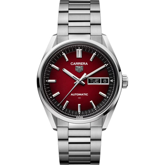 Relógio Carrera Day-Date Vermelho Esfumaçado
