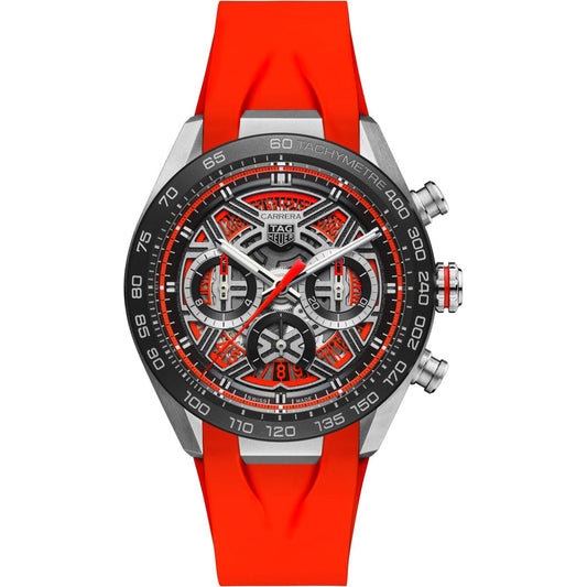 Relógio Carrera Chronograph Extreme Sport Preto e Laranja em Titânio