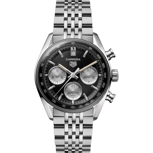 Relógio Carrera Chronograph Automatic Reverse Panda Preto
