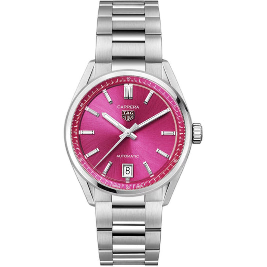 Relógio Carrera Date Automatic Rosa e Ouro Rosé