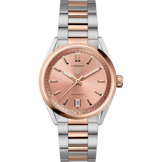 Relógio Carrera Date Automatic Cobre com Bezel em Ouro Rosé