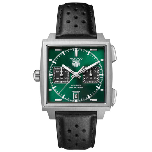 Relógio Monaco Chronograph Verde em Titânio