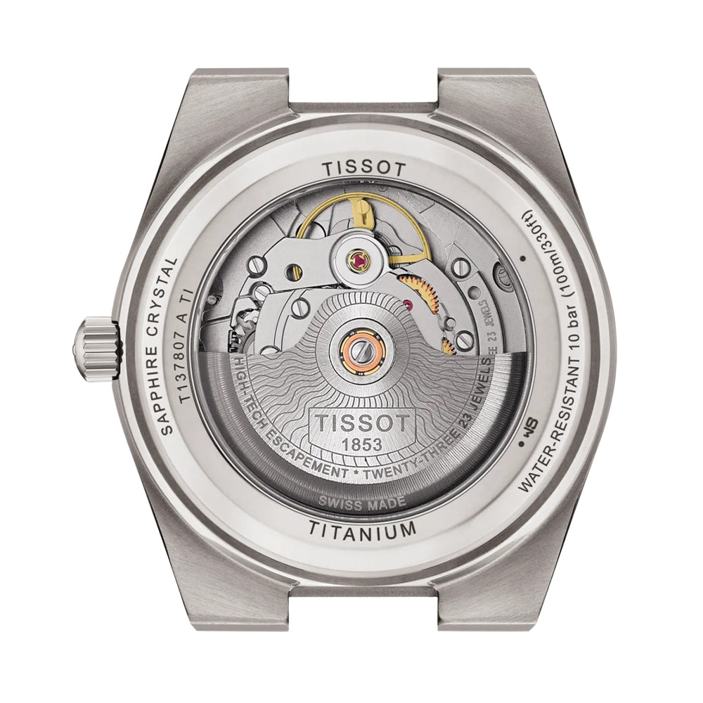 PRX Powermatic 80 Titanium 38mm - Anthracite w/ Rose Gold Colored Accents on Bracelet