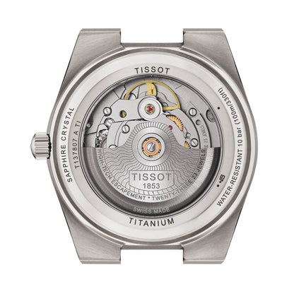 PRX Powermatic 80 Titanium 38mm - Anthracite w/ Rose Gold Colored Accents on Bracelet