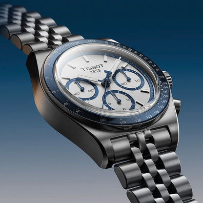 PR516 Automatic Valjoux Chronograph 41mm - White on Bracelet