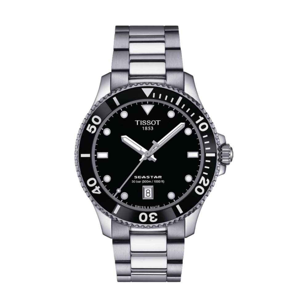 Seastar 1000 Quartz 40mm - Black on Bracelet