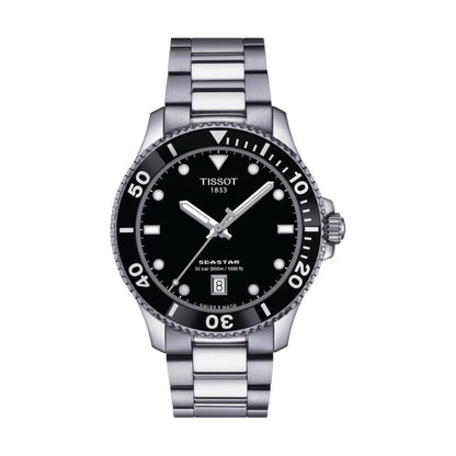 Seastar 1000 Quartz 40mm - Black on Bracelet