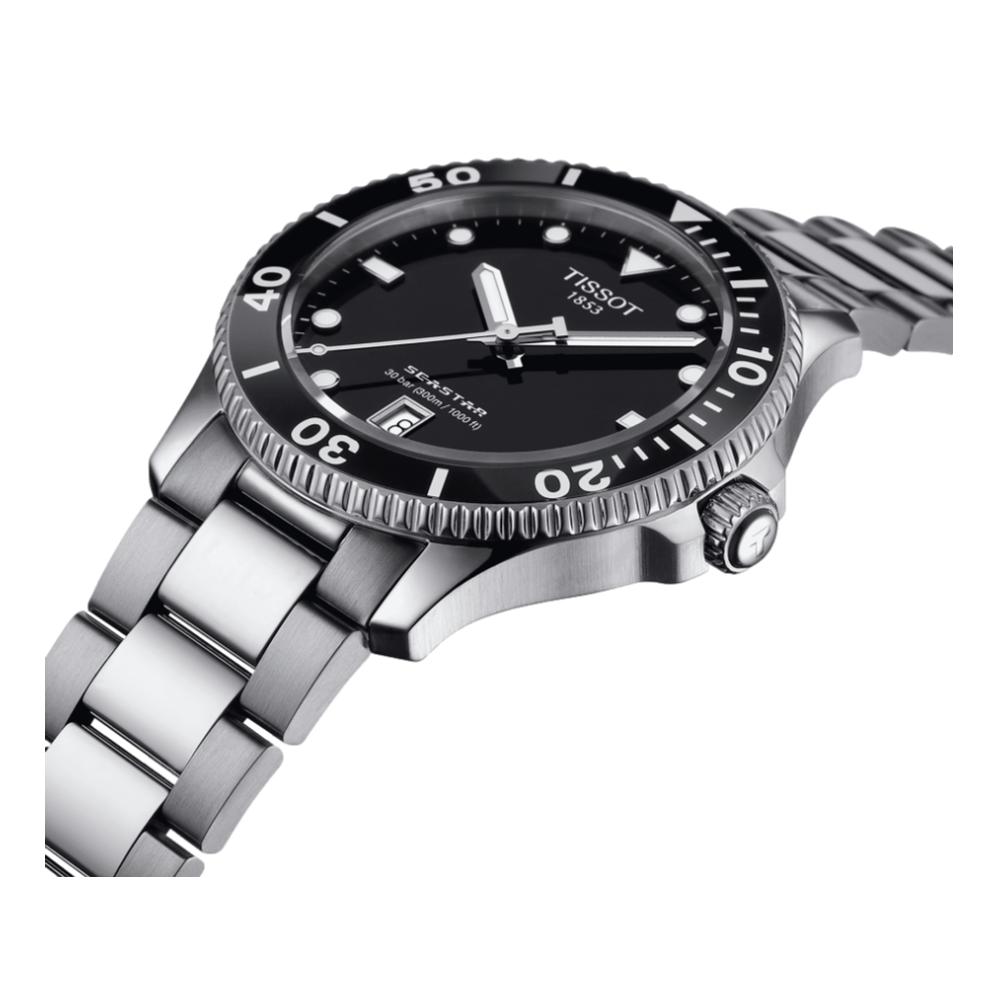 Seastar 1000 Quartz 40mm - Black on Bracelet
