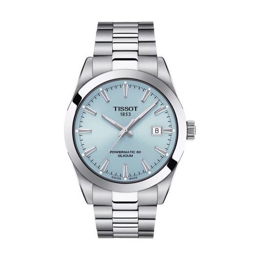 Relógio Gentleman Powermatic 80 Silicium Azul Gelo