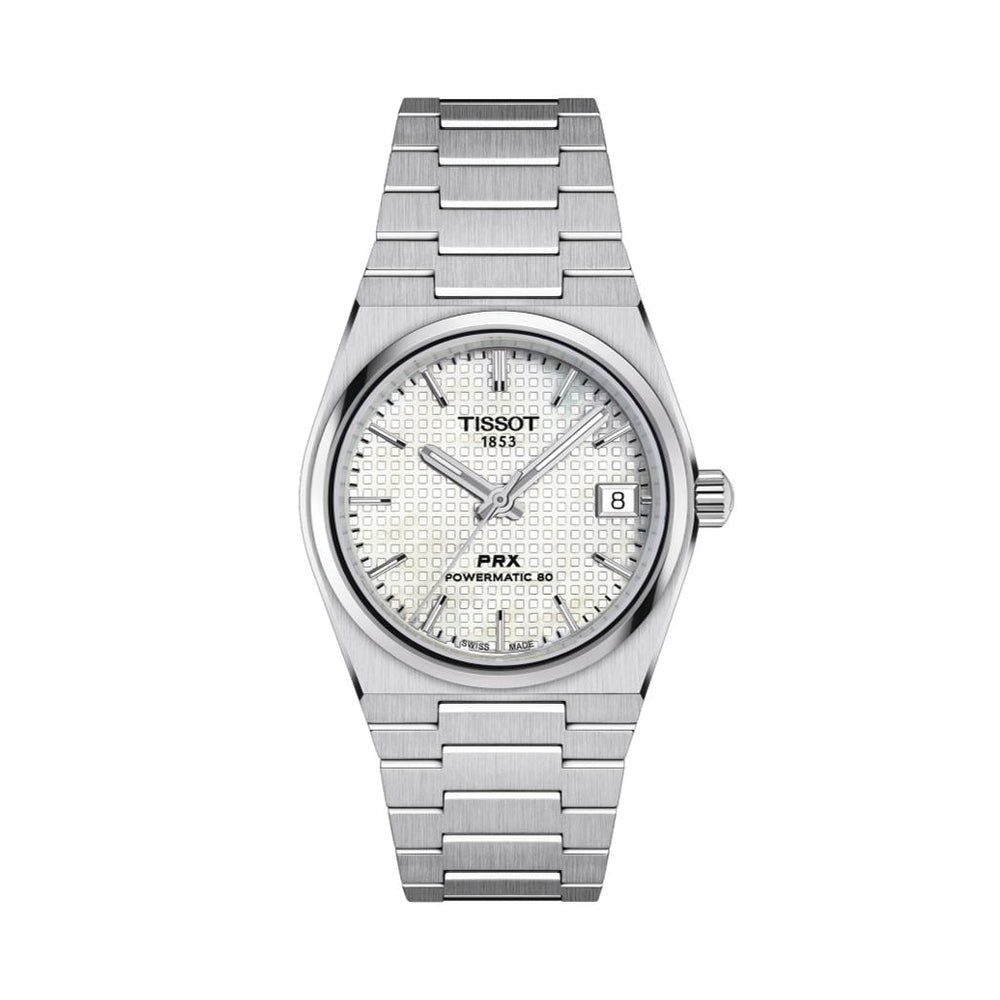 PRX Powermatic 80 35mm - White, Mother-of-Pearl on Bracelet