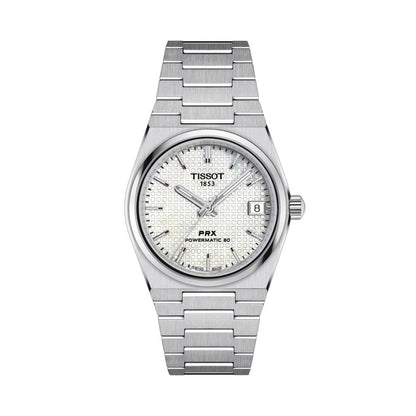 PRX Powermatic 80 35mm - White, Mother-of-Pearl on Bracelet