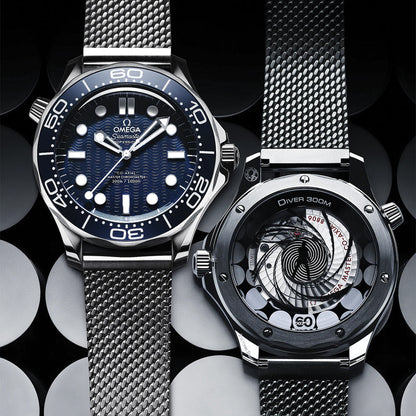 Seamaster Diver 300M James Bond 60th Anniversary Edition 42mm - Blue on Bracelet