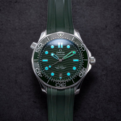 Seamaster Diver 300M 42mm - Green on Rubber Strap