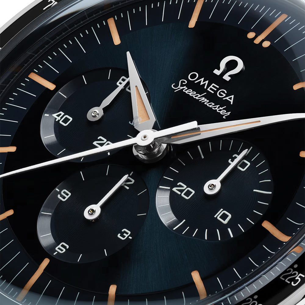 Speedmaster "First Omega in Space" - Blue on Brown Leather Strap