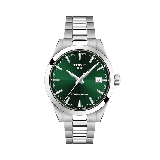 Gentleman 38mm - Green on Bracelet